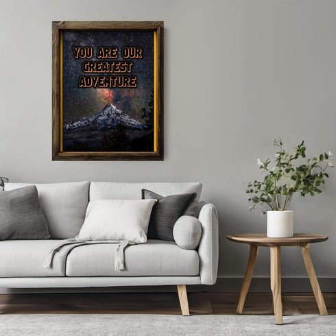 Posterizer 1 pcs-you are our greatest adventure-Kids Room Art-Motivational & Inspirational Art-decor for nursery toddlers kids room- UNFRAMED Wall...